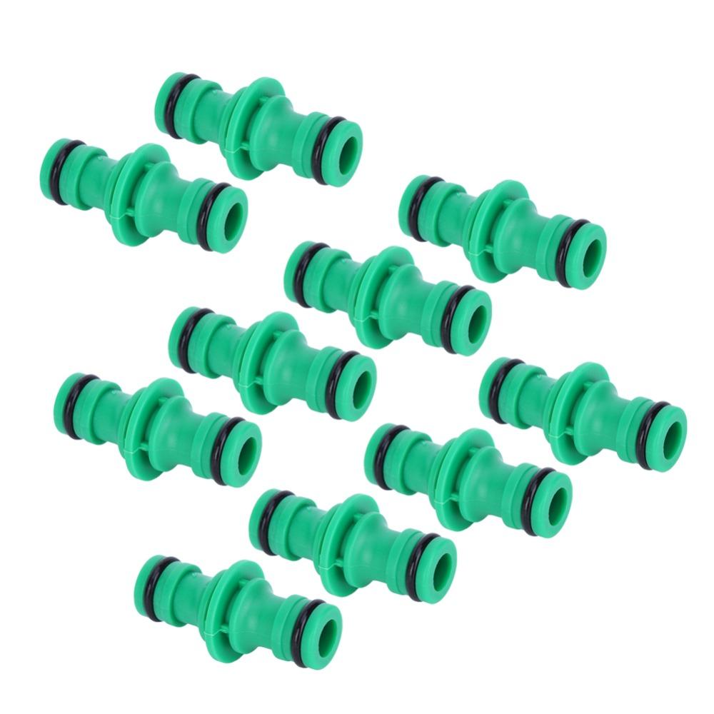 10 PCS PP Pipe Connector Green Quick Connectors Durable Hose Repair Kit  Garden Irrigation