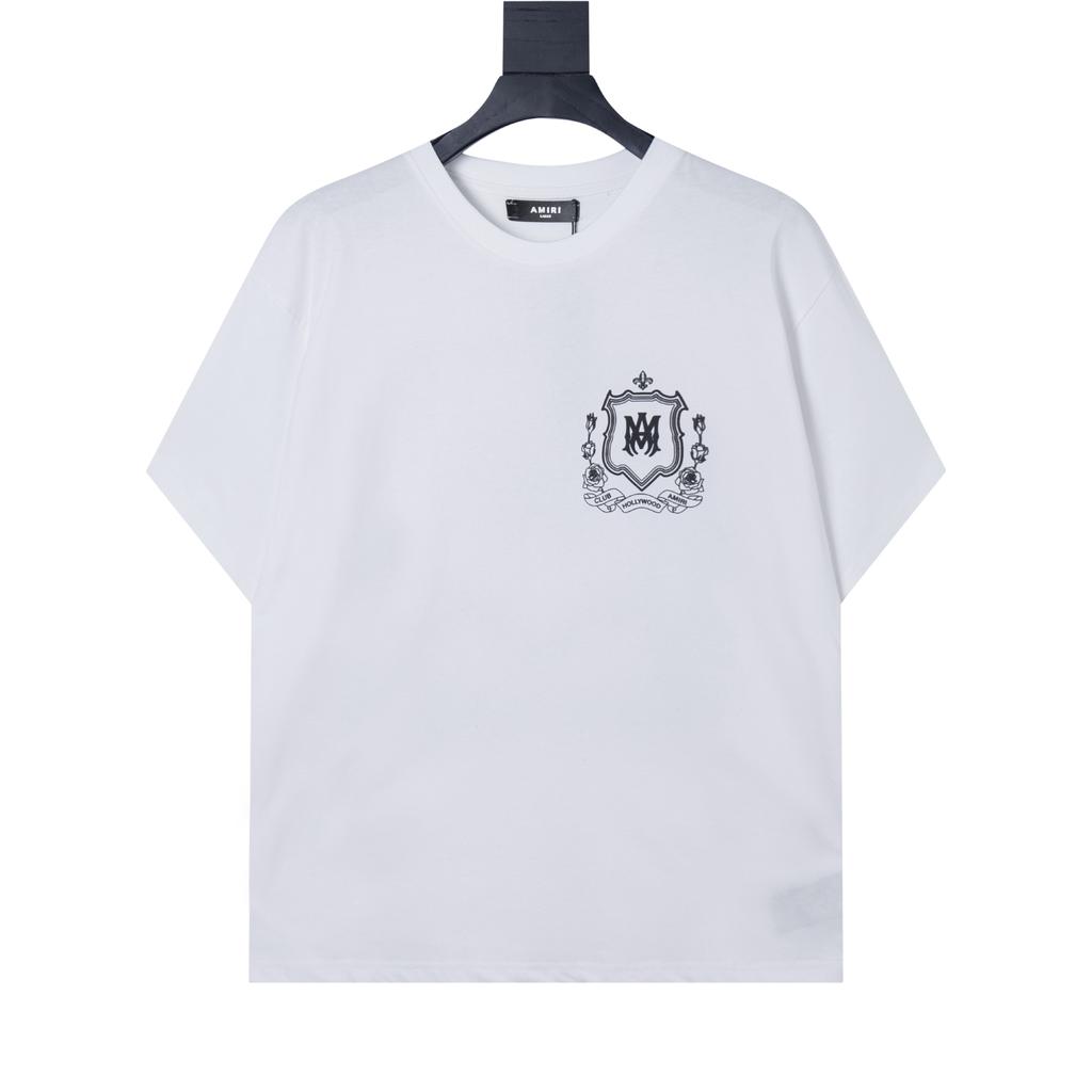 6508 Amiri 2026 Summer New Men's and Women's Loose High Quality Cotton Plus Size T-shirt Couple T-Shirt