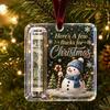 Acrylic Christmas Hanging Ornaments Printed Santa Snowman Reindeer Pendants for Tree Decoration