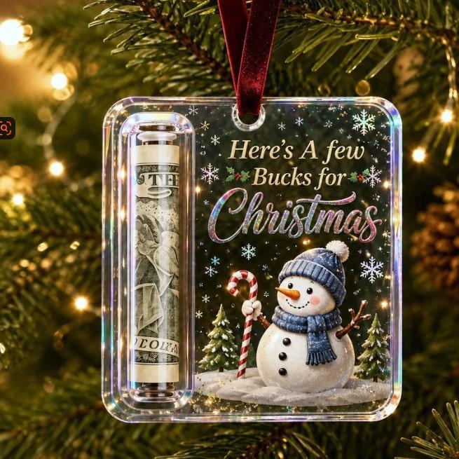 Acrylic Christmas Hanging Ornaments Printed Santa Snowman Reindeer Pendants for Tree Decoration
