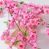 Artificial Flowers Adjustable Height Curvature Silk Plum Blossom Stems Fake Flower with Iron Wire Wedding Home Decor