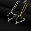 Stainless Steel Nürburgring Racing Pendant Necklace - German Car Styling Accessories