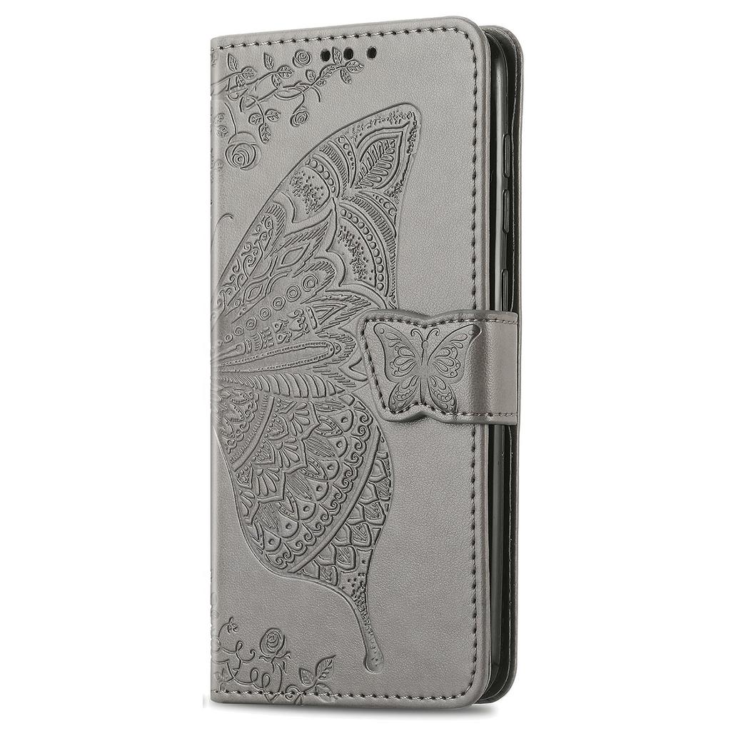 For ZTE Blade A55 Case PU Leather Wallet Phone Cover Butterfly Pattern