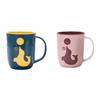 1/2Pcs Popular Toiletry Cups Dolphin Mouthwash Cup Couples Toothbrush Cup Creative Water Cup Kids Bathroom Cup