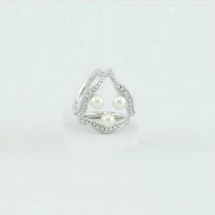 Korean Cartoon Pearl Brooch & Camellia Corsage with Crystal Diamond Scarf Buckle