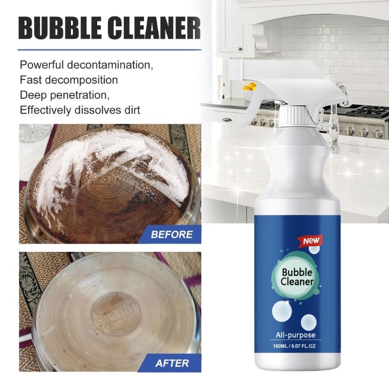 Kitchen Oil Cleaner for Household Bubble Cleaner Home Kitchen Cleaning Foam Spray Housework Multiuse Cleaner 100ml/150ml