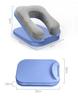 Nap Pillow, Perfect for Face-Down Naps, Office Naps, Desk Use, Portable Neck Pillow, Compact, Cotton (Blue)