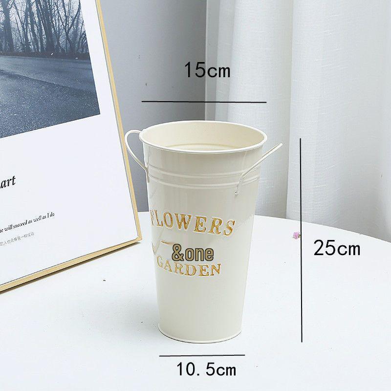 

Creative Flower Arrangement Tin Bucket for Fresh, Dried, or Artificial Flowers - Home Decoration