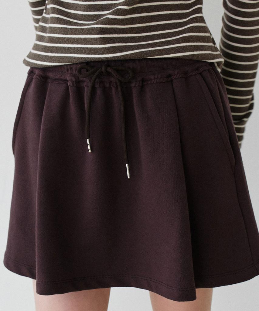 GRASPLAN Banding Skirt Shorts_Brown