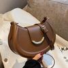 Han Niche Design Saddle Bag Women's 2026 New Casual Shoulder Bag Retro Commuter Messenger Bag