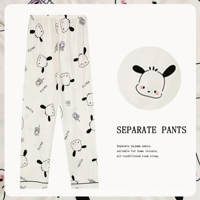 Women's Cartoon Cute Slim Fit Imitation Cotton Pants - Spring, Summer & Autumn Styles