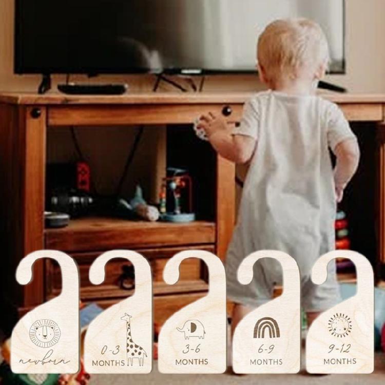 Cute Baby Closet Dividers By Month Nursery Closet Organizer Kids 0-12 Months