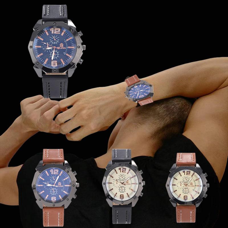 Luxury Watch for Man Fashion Date Week Stainless Steel Men Watch Casual Quartz Men's Watches Male Clock Gift