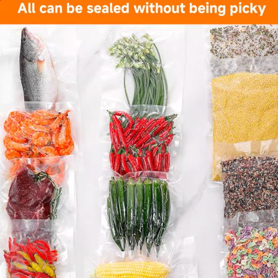 Vacuum Sealer Machine with Vacuum Seal Bags 62kPa Suction Power Easy to Operate Compact Automatic Sealing Machine Bag Sealer