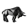 Geometric Resin Cow Statue, Animal Sculpture, Home Decoration, Lucky Cow Statue, Living Room Entrance, Office Desktop Decoration