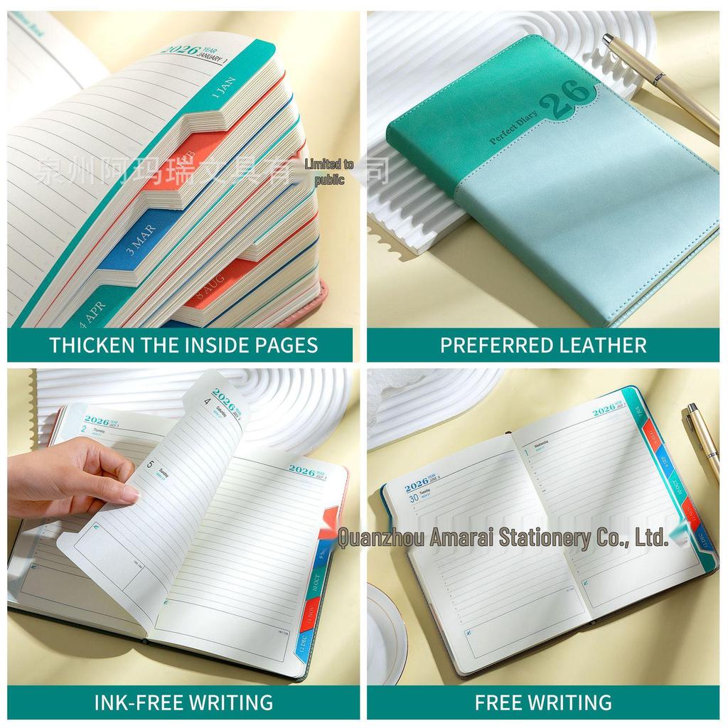 2026 English-Spanish Daily Planner Diary & Calendar Notebook