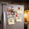 Refrigerator Magnets Decoration 4Pcs 3D Ladybug Magnet Mini Ladybird Resin Fridge Animal Memo Holders Decorative Note Holder for Kitchen Office