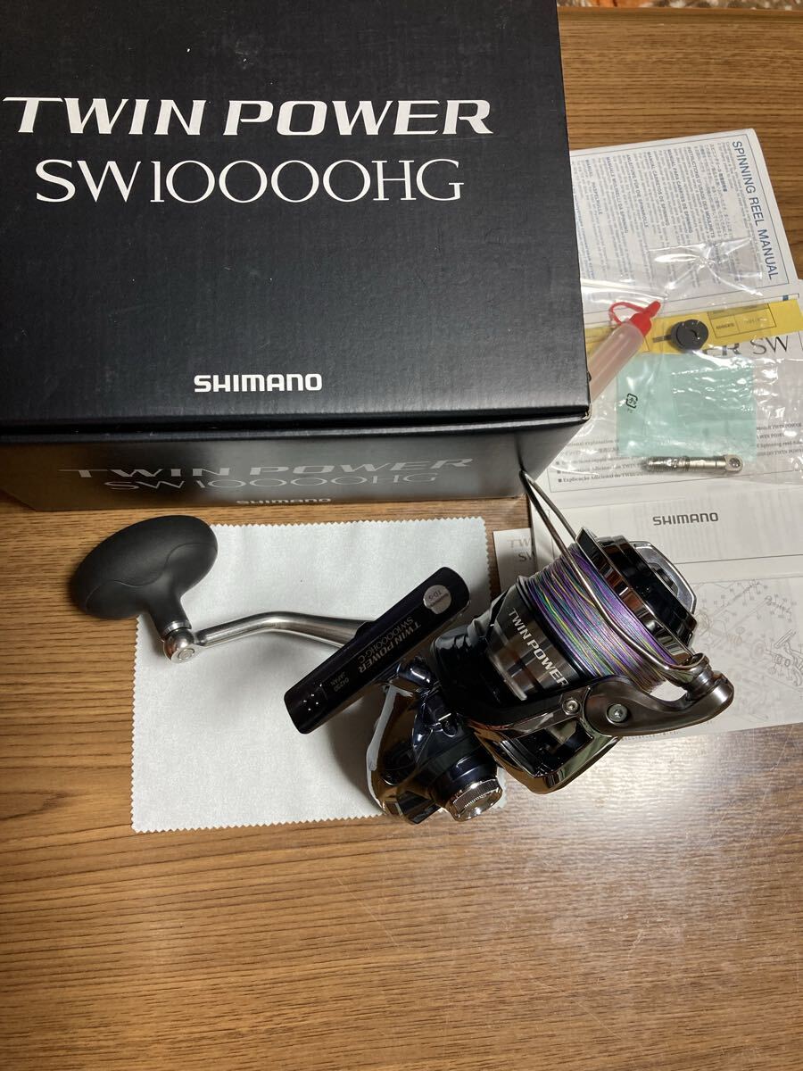 [USED]SHIMANO 21 Twin Power SW 10000HG Spinning Reel Excellent Condition Smooth Operation
