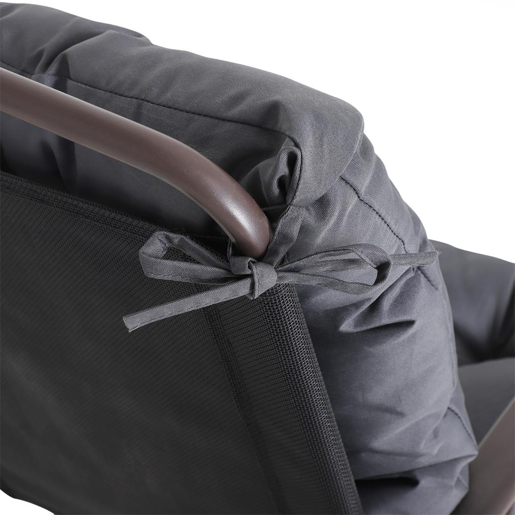 Set of Two Outdoor Seat Cushions - Grey