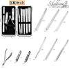 Pedicure Knife Foot Nail Nail with Hard Case of S.fields.inc Kit, Care, Clippers, Manicure, Salon, (Set 9)