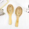 Comfortable Grip Hair Comb No Odor Bamboo Narrow-Tooth Scalp Comb for Bathroom