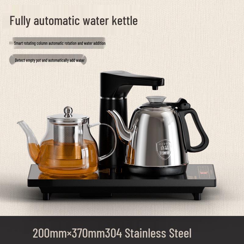 Automatic Electric Tea Brewing Kettle with Built-in Teapot and Stand