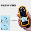 Digitales Anemometer Handheld Windgeschwindigkeitsmesser Messgerät Genau Messen Wind Temperatur Geschwindigkeit Hintergrundbeleuchtung LCD Digital