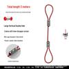 Adjustable Steel Wire Rope with Plastic Coating - Light & Picture Hanging System with Lock Buckle