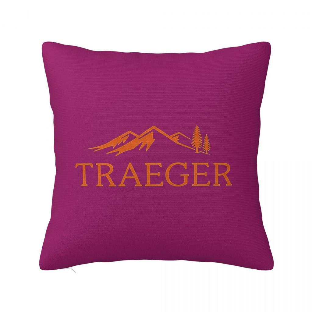 Traeger Pellet Grill Smoke BBQ Essential Square Pillowcase Cushion Cover Pillow Case Throw Pillow Cover for Home Bedroom Car