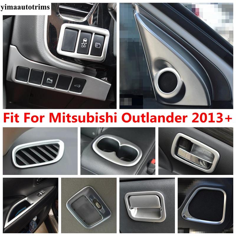 Head Light Read Lamp Window Lift Door Speaker Dashboard Air AC Panel Cover Trim Accessories For Mitsubishi Outlander 2013 -