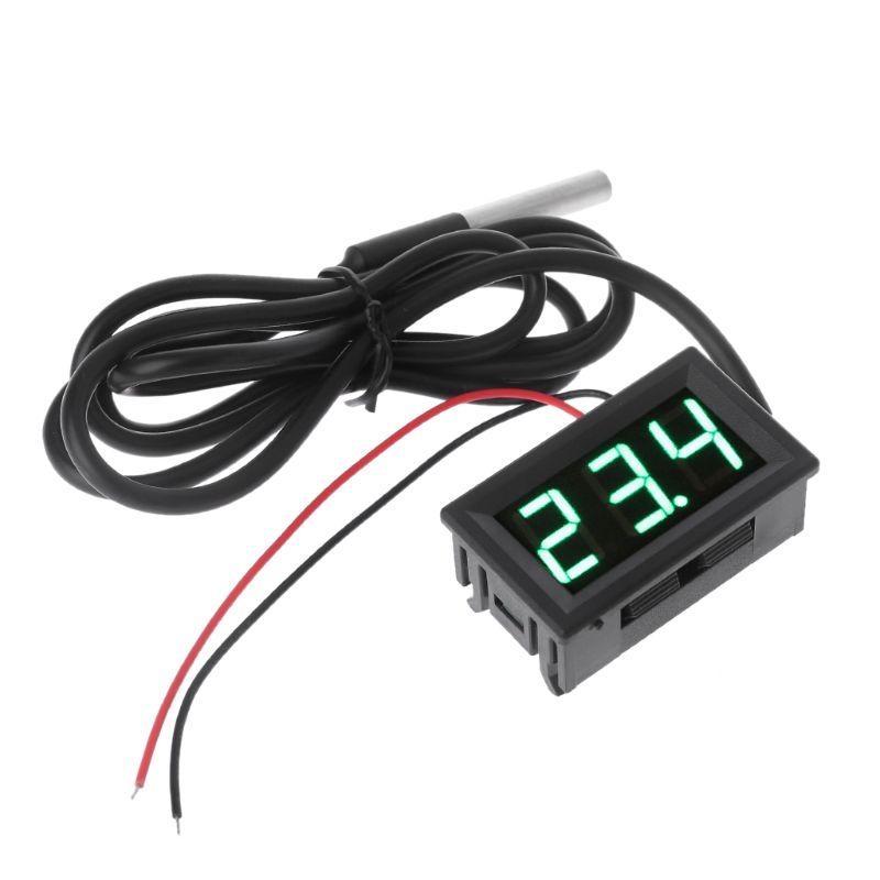 Professional Waterproof Temperature Probe Digital Thermometer LED Display Accuracy 0.5℃ -55℃ To 125℃