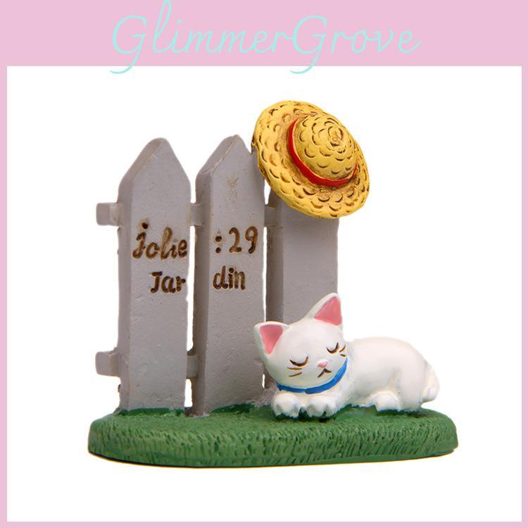 Resin Cartoon Cat Tabletop Ornament With Creative Style For Gift And Promotional Use