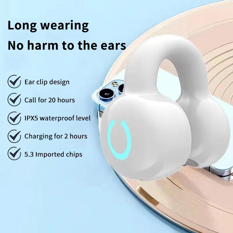 

Беспроводные наушники Bluetooth-гарнитура Клипса на ухо Наушник с шумоподавлением Наушники для одного уха Для спорта Бег Музыкальная гарнитура