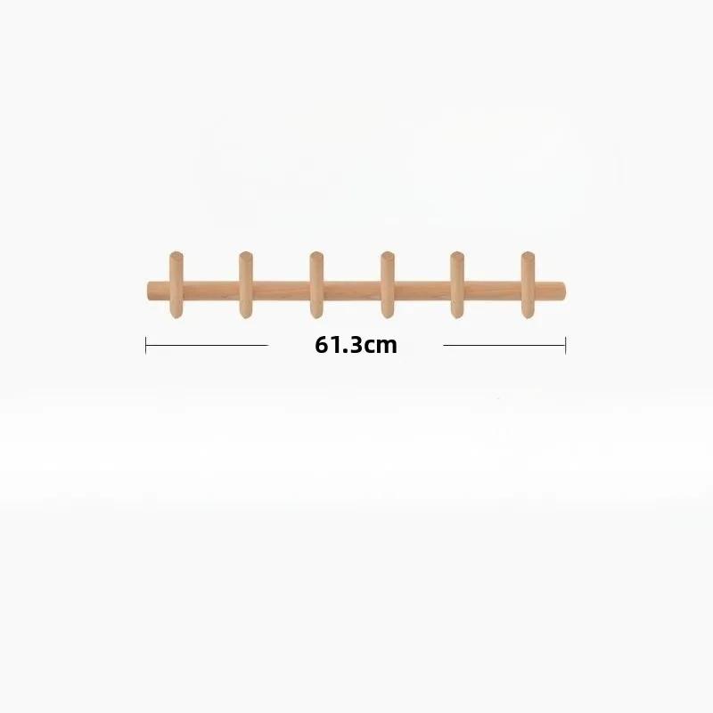 Solid Wood Living Room Entrance Wall Clothes Hanger Multifunctional Wall Clothes Hanger Creative Luxury Clothing Storage Hook