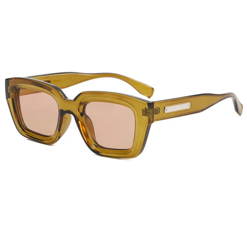 New Fashion Cat Eye Sunglasses Women Men Pc Black Lens Frame Vintage Simple Style Brand Designer Casual Eyewear UV400