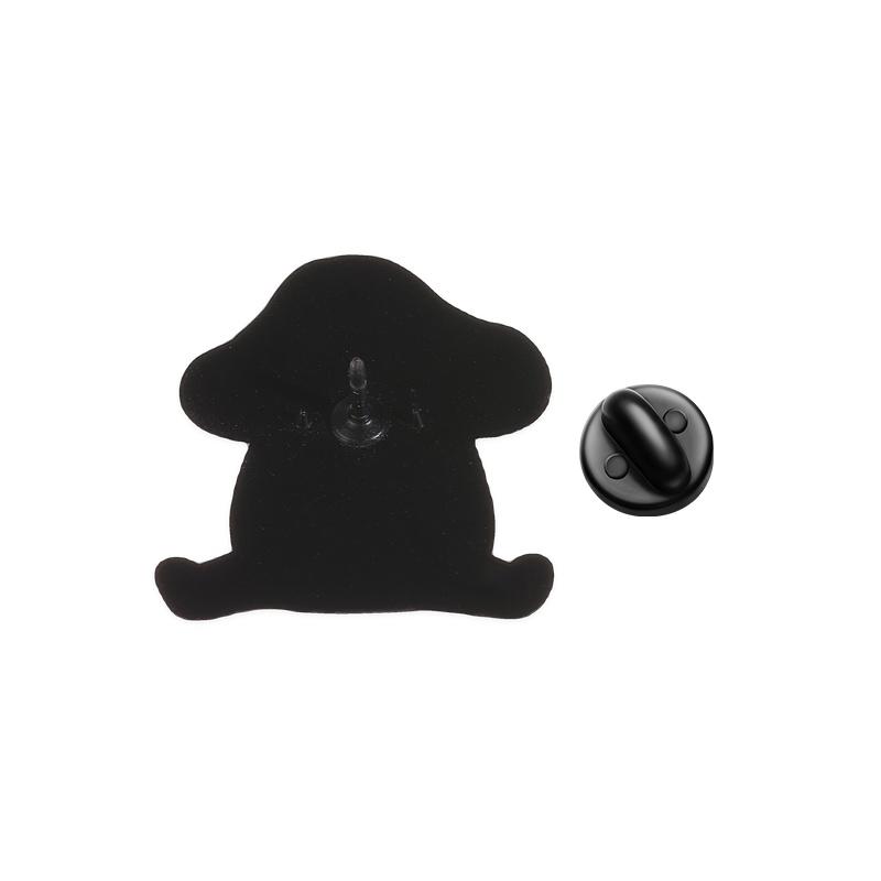 Xiaomi Halloween Mushroom Elf Holding Pumpkin & Heart Enamel Pin Cute Spooky Mushroom Brooches Bag Lapel Badge Jewelry Gift for Friends