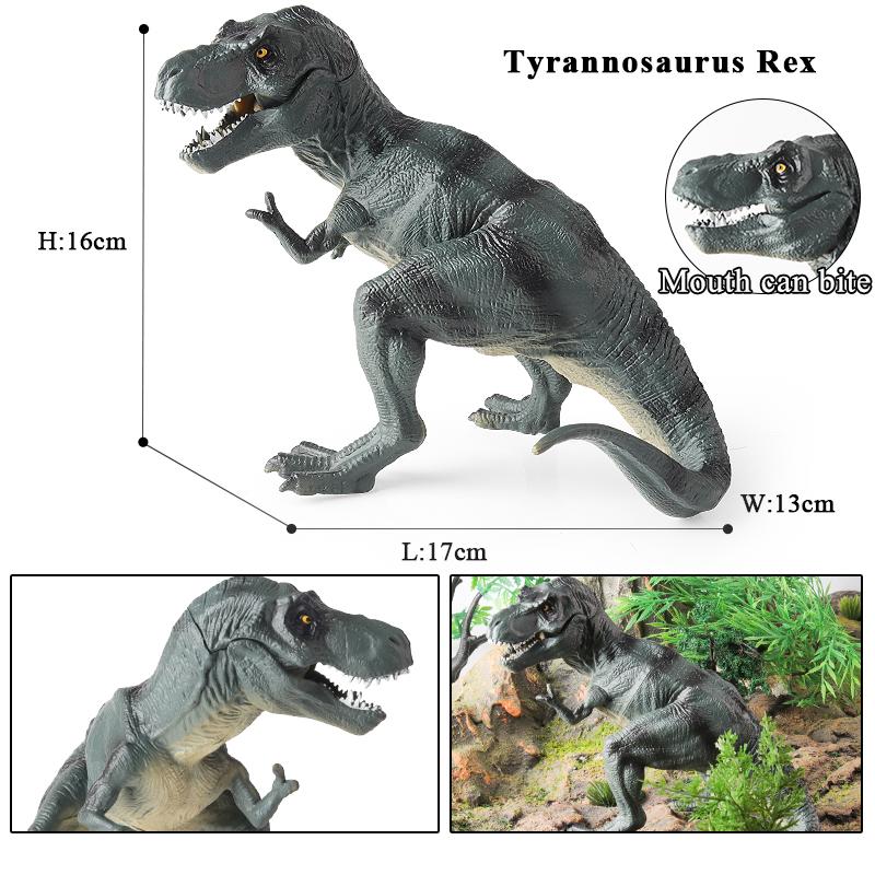 Oenux Jurassic Dinosaurus Indominus Rex Mosasaurus Saichania Dilophosauridae Spinosaurus Modell Actionfigurer Samling Leke for Barn
