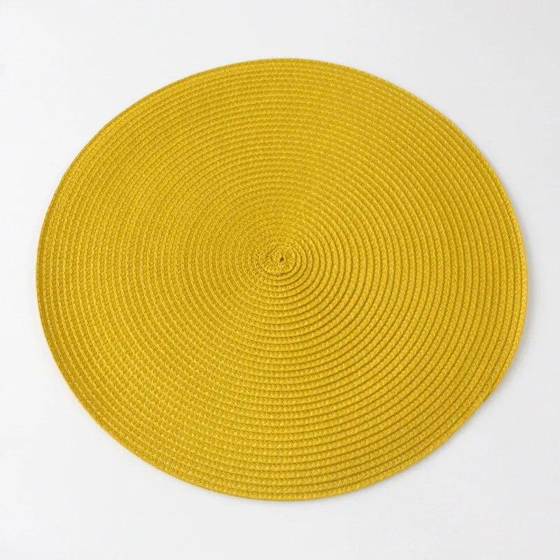 1 STÜCKE Runde Gewebte Rutschfeste Küche Tischset Rutschfeste Tisch Matte Küche Zubehör Dekoration Home Pad Coaster