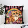 Decorative Pillowcases Alpha Male Cat Kitten Funny Merch Car Pillow Case Cover Square Multiple Sizes