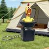 1Pcs Stress Relief Fidget Toy  Funny Screaming Chicken Sound Light Keychain Cute Bag Pendant Novelty Desk Ornament