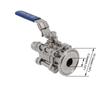 Brewer Built Full Port Ball Valve 1.5 Inch Tri Clamp x Male Quick Disconnect Stainless Steel 304 Homebrew Brew Kettle Spigot