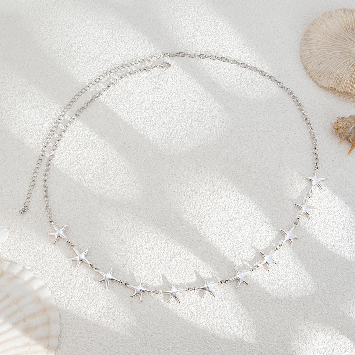 

Металлическая Сращивающаяся Морская Звезда Сексуальные Аксессуары для Талии Мода Океанский Ветер Праздничная Поясная Цепочка Трендовые Сто Темперамент Женские Аксессуары