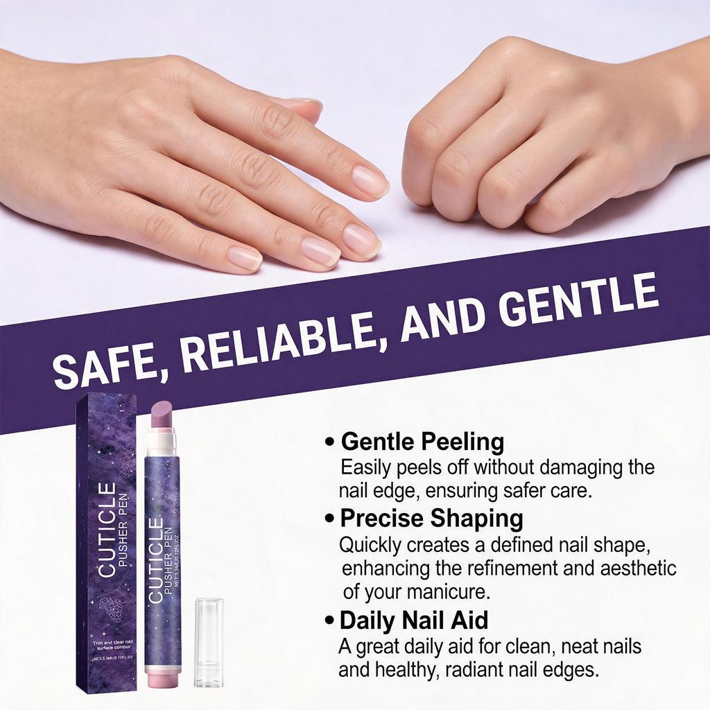 Multi-Effect Nail Care Pen: Gently Shapes and Exfoliates for Clear Nail Edges