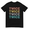Twice Twice Twice Twice Kpop Fan Colorful Retro Pop Tshirt