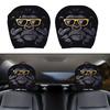 Vehicle Interior Accessories 2Pcs Skull Car Headrest Covers, Cartoon Dog Panda Cat Hedgehog Personalized Decor Design Elastic Auto Seat Protector,