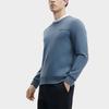 Fila Solid Color Crew Neck Pullover Sweatshirt Men Tops Midnight-Blue F11M342202F-BU