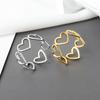 Minimalist Hollow Heart Index Ring For Women Fashionable Personalized Trendy Light Luxury Statement Jewelry