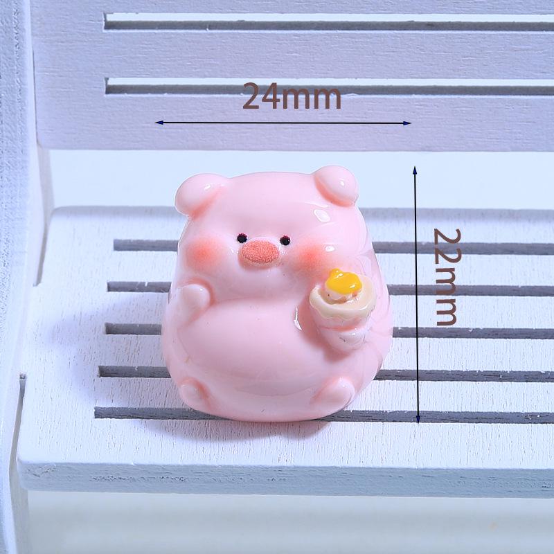 

3D Толстая свинья Мультфильм Смола DIY Брелок Подвеска Аксессуары