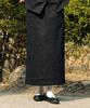 Chikita Light Cotton Midi-Long Skirt Black