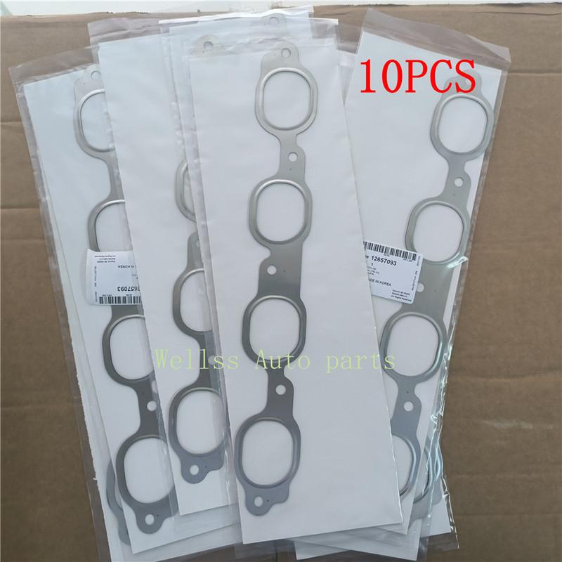 

10PCS 12657093 Engine Exhaust Manifold Gasket for Chevrolet GMC 5.3L 6.2L Engine 10 PCS